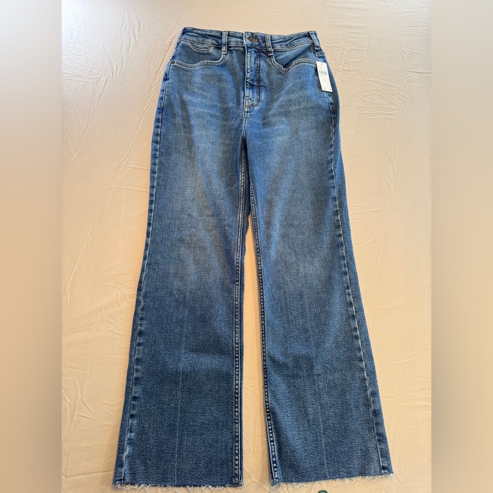 Pilcro Anthropologie Blue Flare & Wide Leg Jeans Size 28 NWT